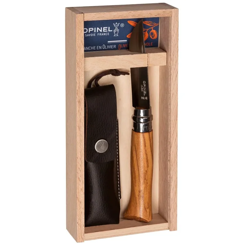 Opinel Couteau de poche Nº 08 Olive Wood Usine Directe
