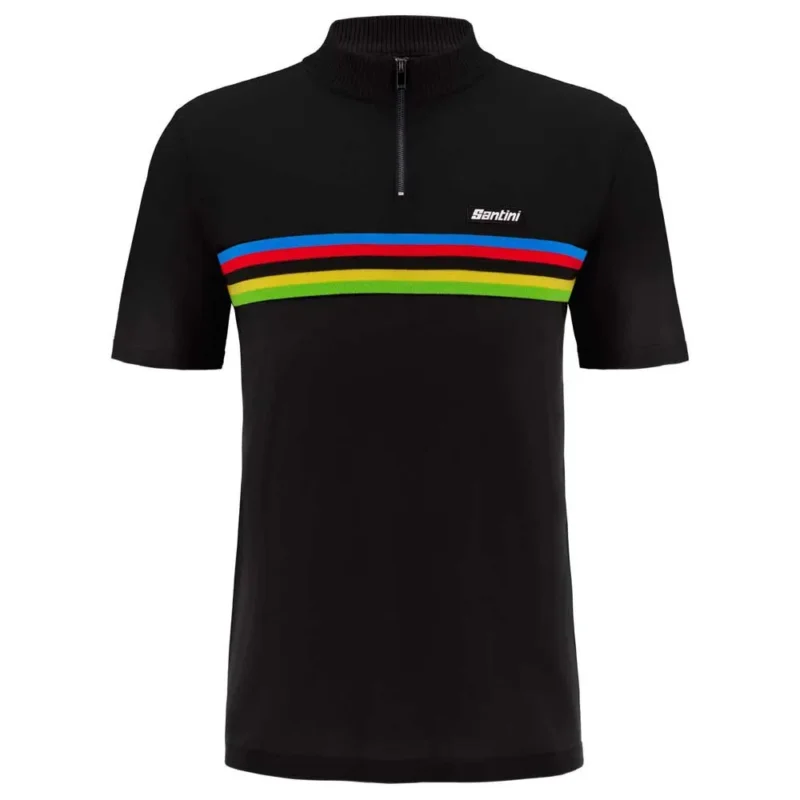 Meilleure Vente Santini Polo à manches courtes UCI World Champion