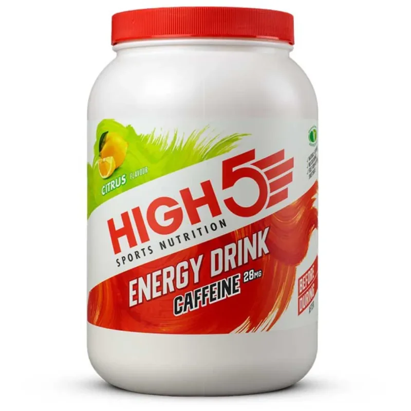 Quantité Limitée High5 Poudre de boisson énergisante Caff 28mg Agrumes 2.2kg