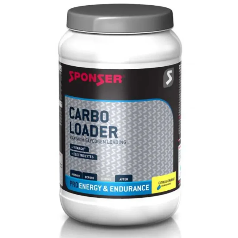 Sponser Sport Food Poudre de boisson énergisante Carbo Loader Agrumes et orange 1200g Offre Spéciale