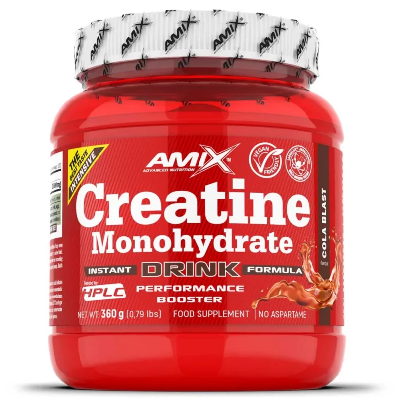 Amix Poudre de créatine Monohydrate Cola 360g Promotion Saisonnière