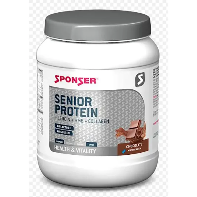 Soldes Sponser Sport Food Poudre de protéines pour boissons Senior Chocolat 455g