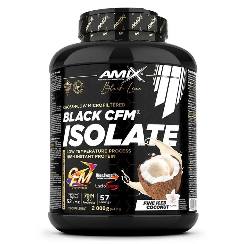 Vente Directe Amix Protéine Black CFM isolate whey Coco 1kg
