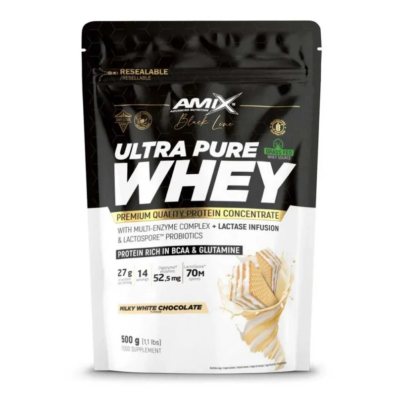 Amix Protéine Ultra Pure Whey 500g Chocolat Blanc Vente Directe