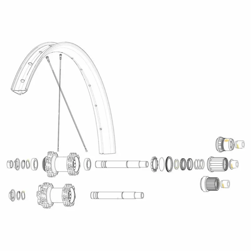 Meilleur Choix Mavic Rayons Kit 14 Rear Drive Side eDeemax 27.5´´