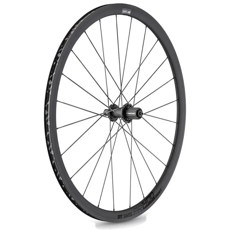 DT Swiss Roue arrière de route PR 1400 Dicut 32 Tubeless Vente Directe