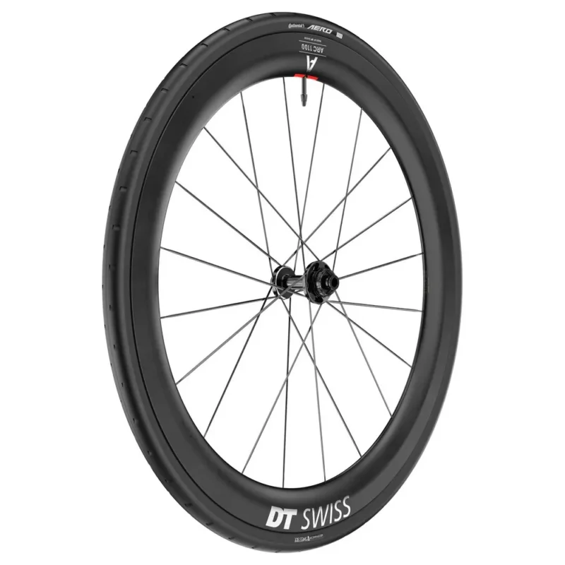 Paiement Sécurisé DT Swiss Roue avant de route ARC 1100 DICUT 55 CL Disc Tubeless + Continental Aero 111 29-622