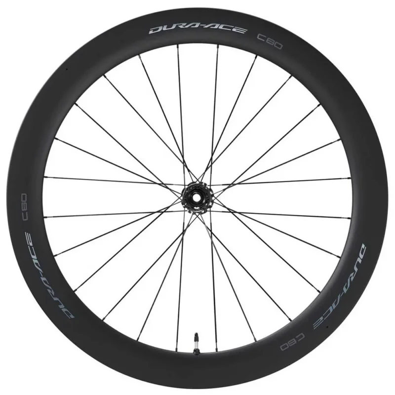 Must-Have Shimano Roue avant de route Dura Ace R9270 C60 CL Disc Carbon Tubeless