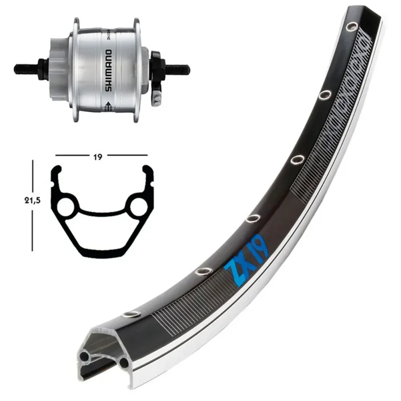 Prix Cassé Winora Roue avant Exal ZX 19 QR Dynamo Shimano DH3D32