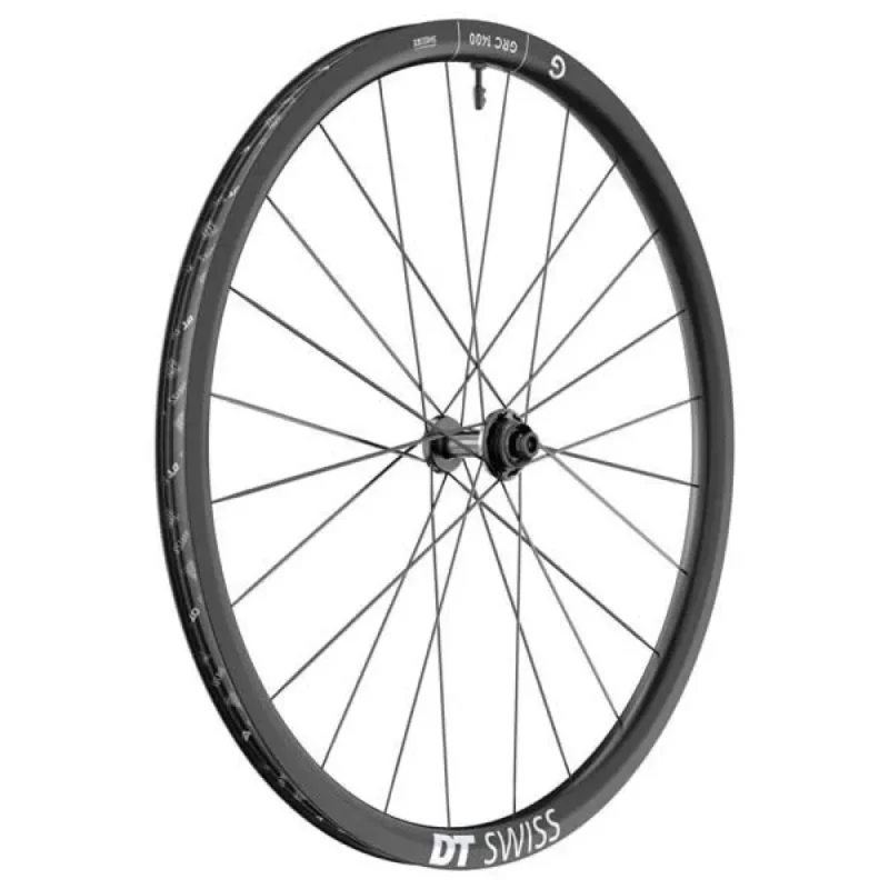 Soldes DT Swiss Roue avant gravel GRC 1400 Dicut Disc CL Tubeless Presta 26-35mm