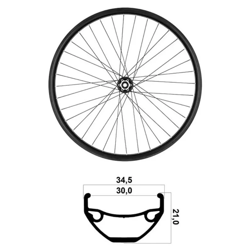 Mvtek Roue avant VTT 29´´ Tubeless Offre Exclusive