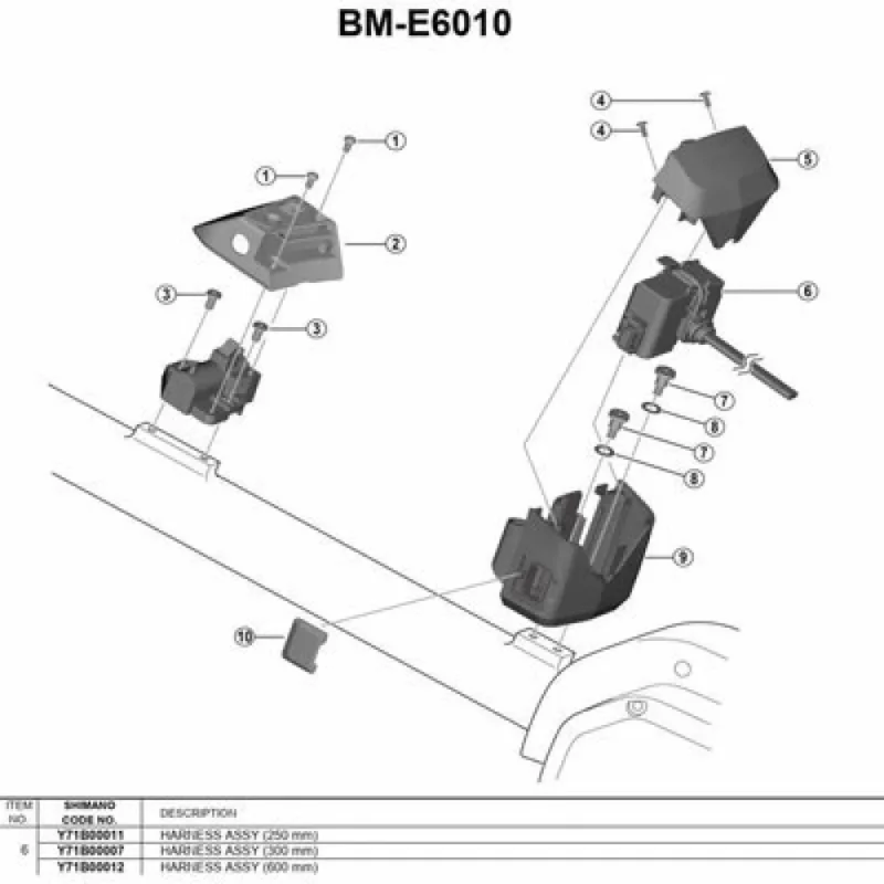 Shimano Support de batterie Y71B0001X Steps BM-E6010 Top Vente