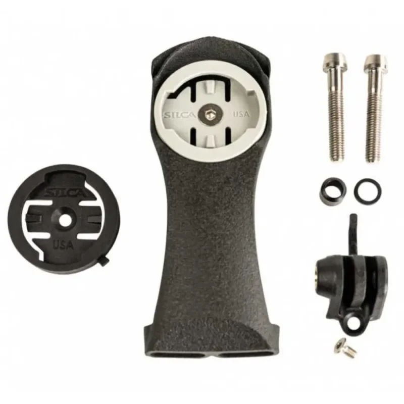 Petit Prix Silca Support de compteur de vélo pour guidon Chisela Titanium Garmin/Wahoo 9-30mm
