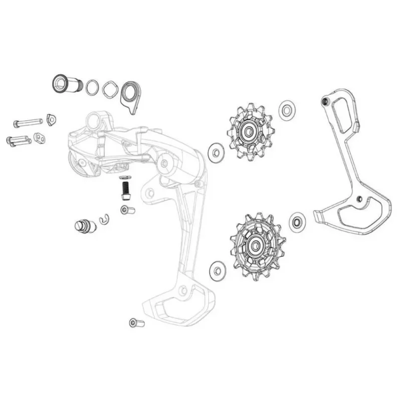Retour Gratuit Sram Système de galets de dérailleur Rival XPLR AXS E1