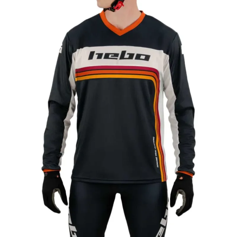 Super Prix Hebo Maillot à manches longues Pro Retro