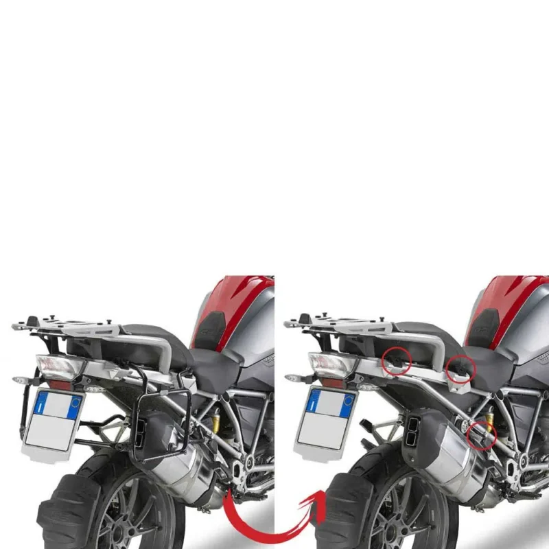 Givi Montage des valises latérales Monokey Rapid Release BMW R 1200 GS/Adventure&R 1250 GS/Adventure Vente Directe
