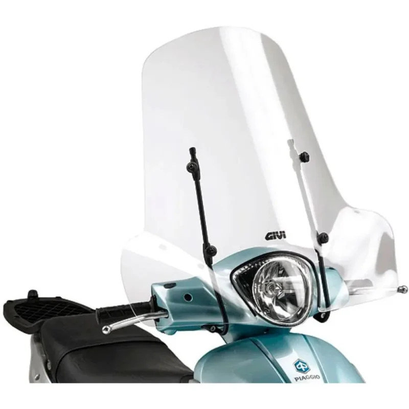 Givi Pare-brise 107A Piaggio/Peugeot/Belville/Keeway/Askoll/Suzuki/SYM Top Vente