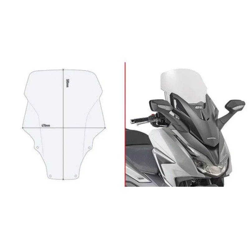 Livraison Express Givi Pare-brise Honda Forza 125-350 2021