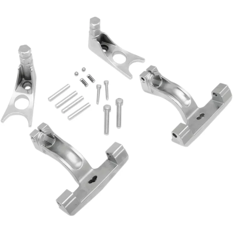 Certifié Drag Specialties Plaque adaptatrice de repose-pieds Harley Davidson Flst 1450 06/Flstc 1450 01-04/Flstc 1584 11