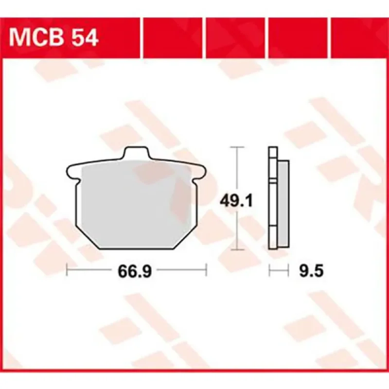 Prix Promo TRW Plaquettes de frein Allround Organic Standard Honda CB 750 F Bol Dor 81