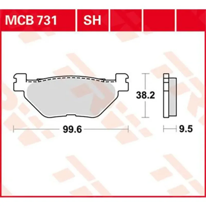 Haute Qualité TRW Plaquettes de frein arrière frittées Performance Street & Road Tracks Yamaha FJR 1300 01