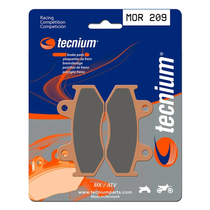 Tecnium Plaquettes de frein frittées MOR209 Nouvel Arrivage