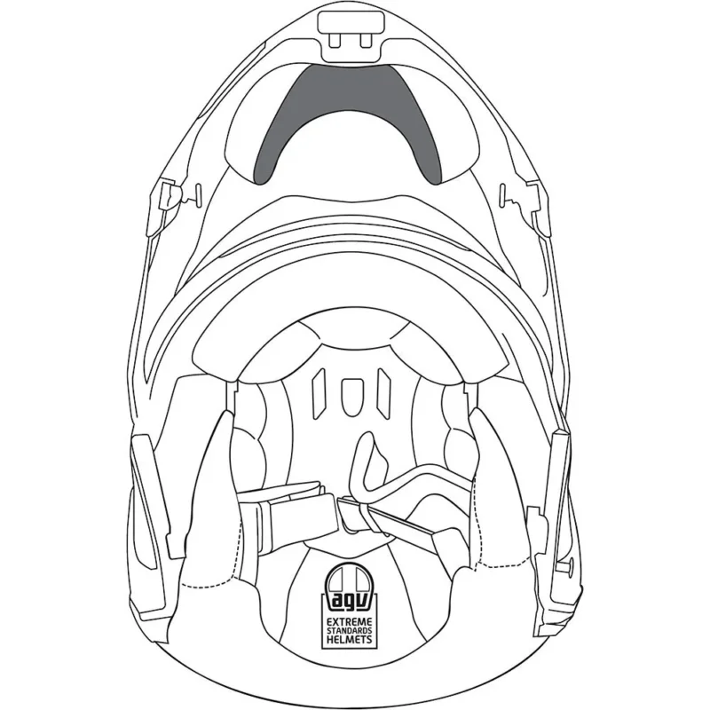 AGV Rideau de menton pour casque Sportmodular Commander Vite