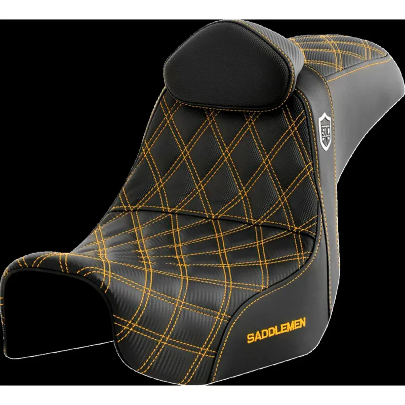 Pas Cher Saddlemen Selle de moto Pro Series SDC Performance Harley Davidson FLD 1690 12-13/FLD 1690 ABS 12-16 SC80604GOLRT