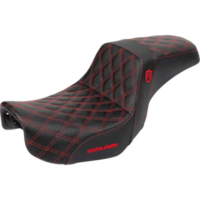 Saddlemen Selle de moto Pro Series SDC Performance Harley Davidson FLD 1690 12-13/FLD 1690 ABS 12-16 SC80604RED Satisfait Ou Remboursé