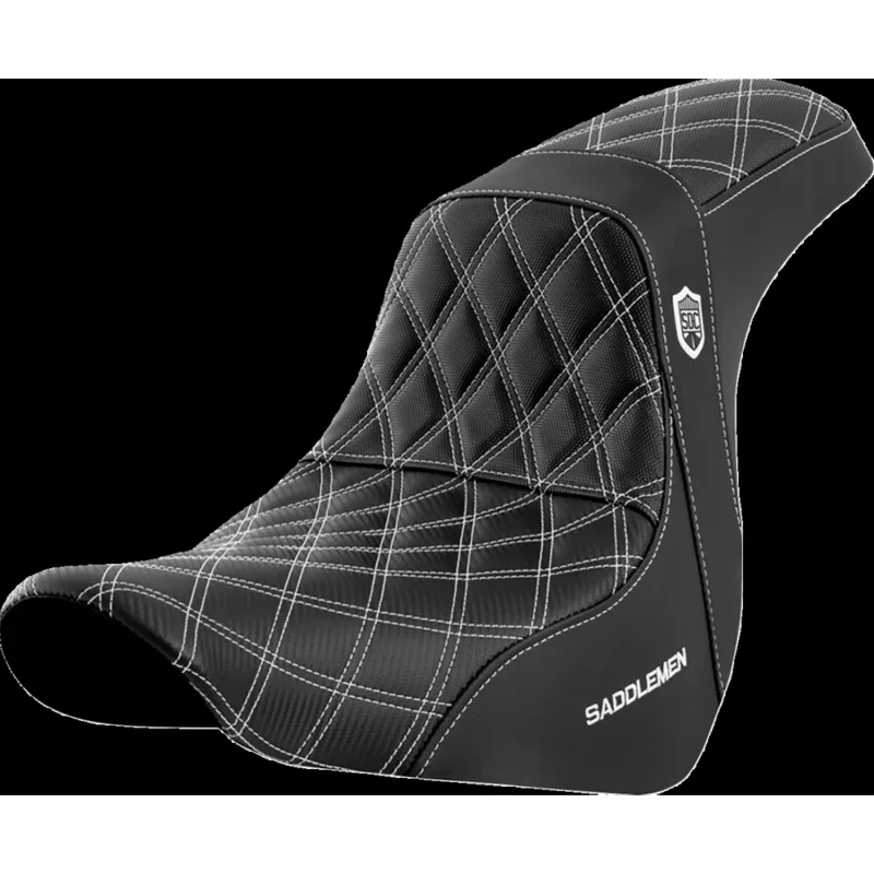 Saddlemen Selle de moto Pro Series SDC Performance Harley Davidson FLSB 1750 ABS 18-21/FXLR 1750 ABS 18-20 SC81829WHI Offre Limitée