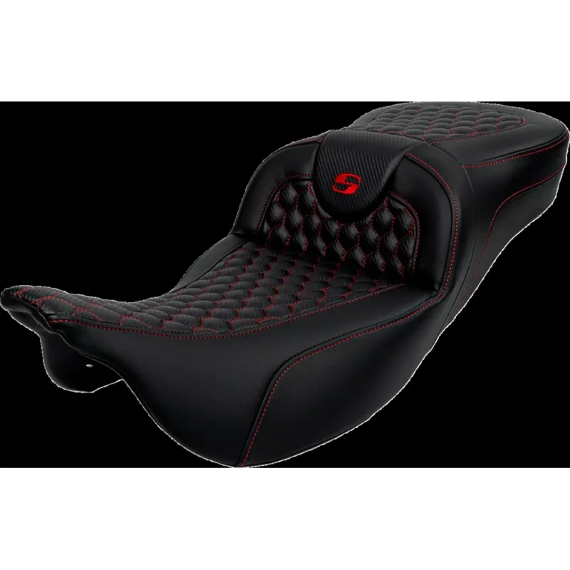 Bon Marché Saddlemen Selle de moto Roadsofa™ Harley Davidson FLH 1868 ABS 21/FLHFB 1868 ABS 23/FLHR 1584 08-11 808-07B-19004