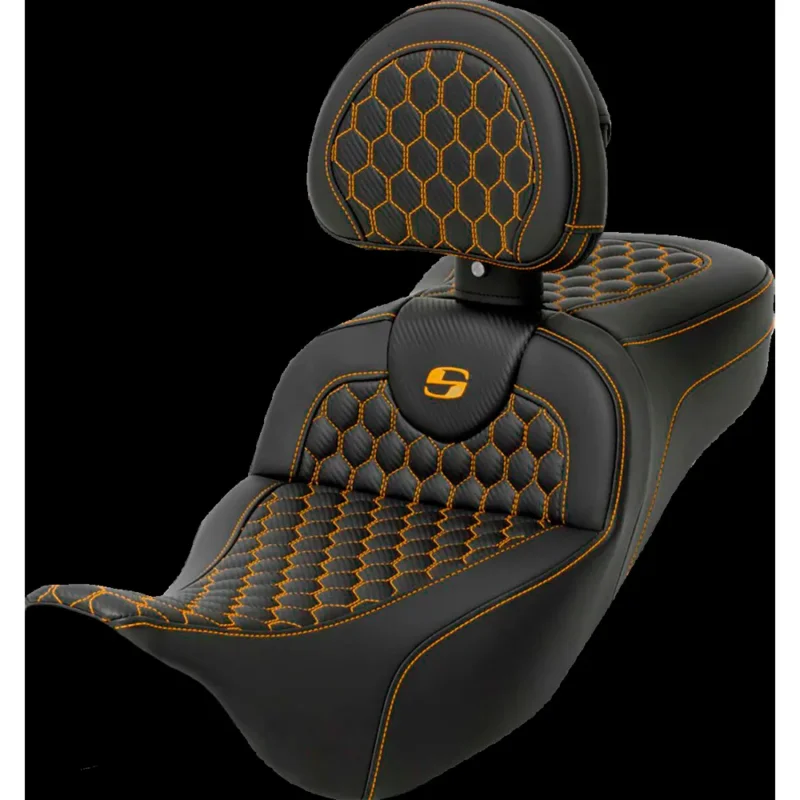 Dernier Modèle Saddlemen Selle de moto Roadsofa™ Harley Davidson FLH 1868 ABS 21/FLHFB 1868 ABS 23/FLHR 1584 08-11 808-07B-190B7