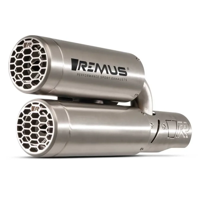 Haute Qualité Remus Silencieux non homologué Double Mesh With Removable Sound Insert For Vespa GTS 300 HPE From 2021 Euro 5 RACE