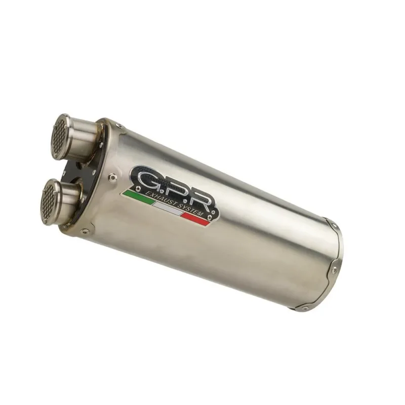 Prix Choc GPR Exhaust Systems Silencieux Slip On homologué Dual Inox Honda XL 750 TRANSALP 750 2024-2025 E5 Oval