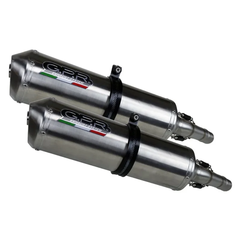 Achetez Aujourd'hui GPR Exhaust Systems Silencieux Slip On homologué Satinox Dual Honda Varadero 1000 99-11