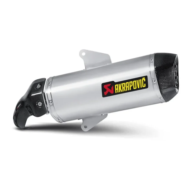 Nouveauté Akrapovic Silencieux Slip-On non homologué Line Steel&Carbon GP 800/SRV 850 Ref S-A8SO2-HWSS