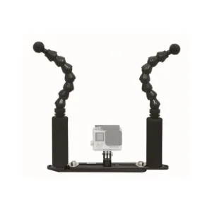 Platine Bigblue double bras flexible pour type de camera GoPro Commander Maintenant