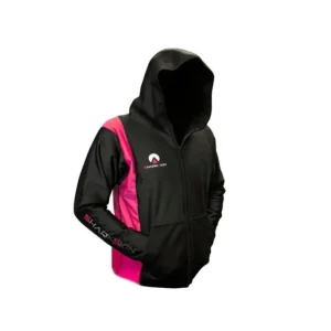 Expédié Aujourd'hui Veste Sharkskin Chillproof Noir/Rose - Femme