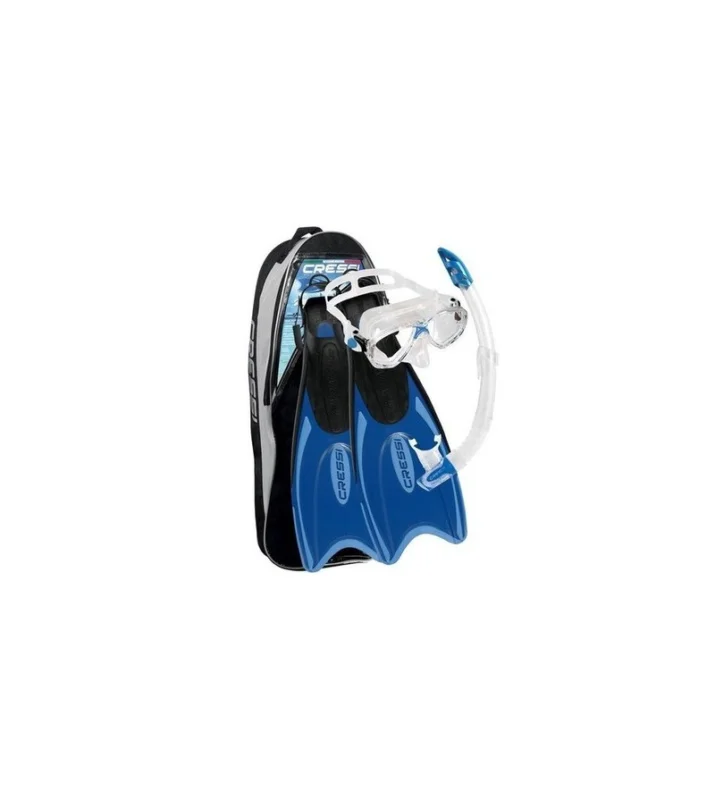 Pack Palmes/Masque/Tuba Cressi Palau/Marea/Gamma Commander Vite