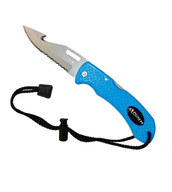 Quantité Limitée Couteau Aquatys pliant Titane - Bleu