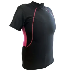 Satisfait Ou Remboursé Top Sharkskin Chillproof Manches courtes Rose - Femme