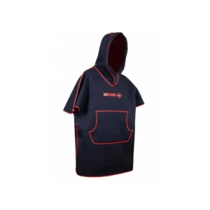 Poncho Beuchat Noir/Rouge Paiement Sécurisé