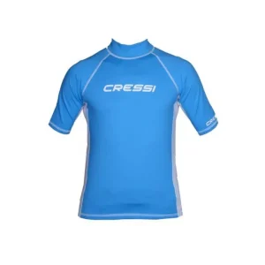 Pas Cher Rash Guard Cressi manches courtes Bleu