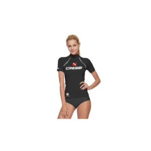 Top Cressi Rashguard Dive Center Manches courtes - Femme Offre Exclusive