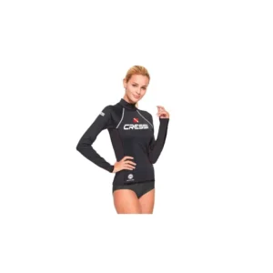 Top Cressi Rashguard Dive Center Manches longues - Femme Prix Bas