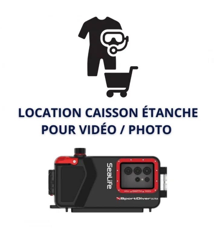 Location Caisson étanche pour vidéo / photo Bon Marché