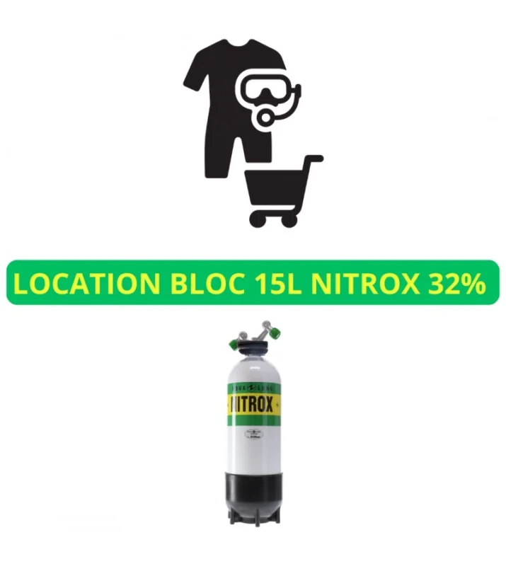Location Bloc 15L Nitrox 32% Commande En Gros