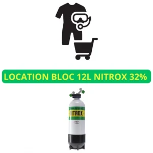 Location Bloc 12L Nitrox 32% Top Vente