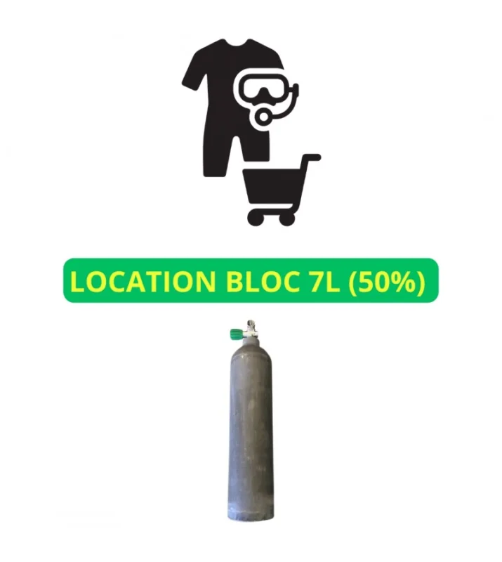 Location Bloc 7L Nitrox 50% Achetez Aujourd'hui