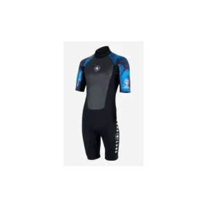 Shorty Aqualung Hydroflex 3mm Camo Bleu - Homme Meilleur Prix